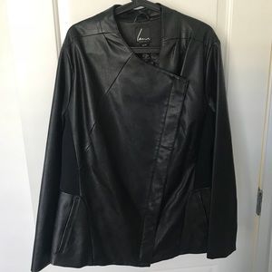 Never Worn Lane Bryant Faux Black Leather Jacket